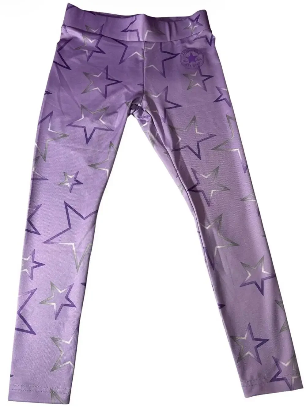 Converse Girls Lilac Mist Star Print All Star Leggings